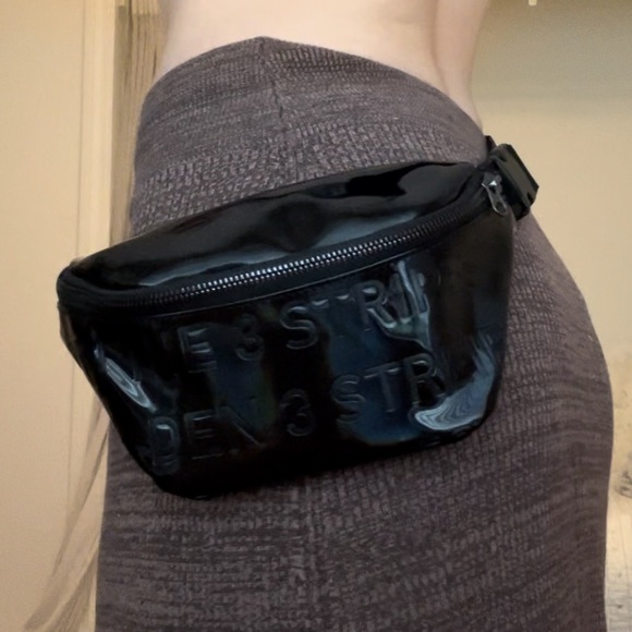 Black Iridescent Adidas Waist Bag - Picture 5 of 7